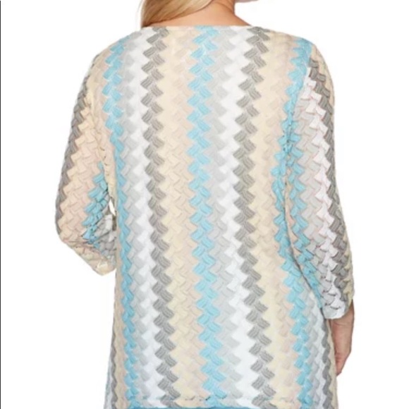 NWT Alfred Dunner Lace Texture Knit Top - Picture 2 of 8